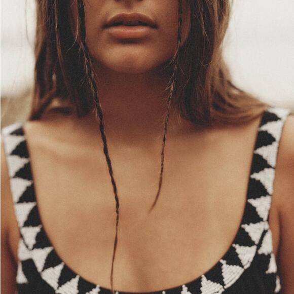 ZARA BEADED MIDI DRESS - Picture 4 of 8